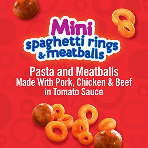 Chef Boyardee 64144047079,10064144047076, Mini Spaghetti Rings And Meatballs, Microwave Food, 7.5 Oz Microwaveable Bowl thumb #1