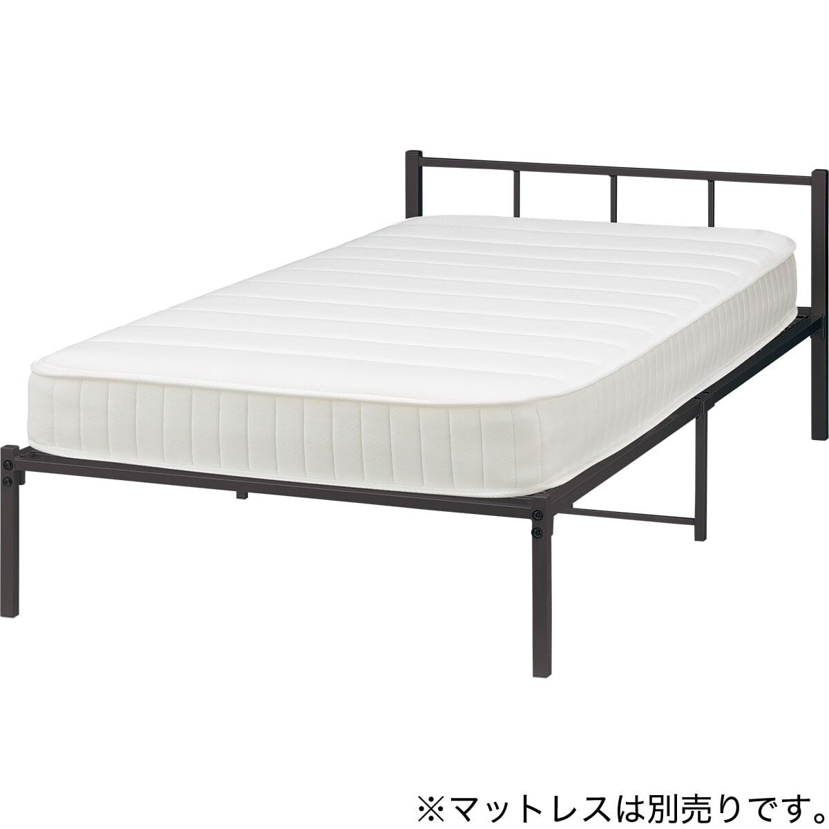 Amazon｜ニトリ(NITORI) シングルパイプベッド バジーナF3 BK 2000916 