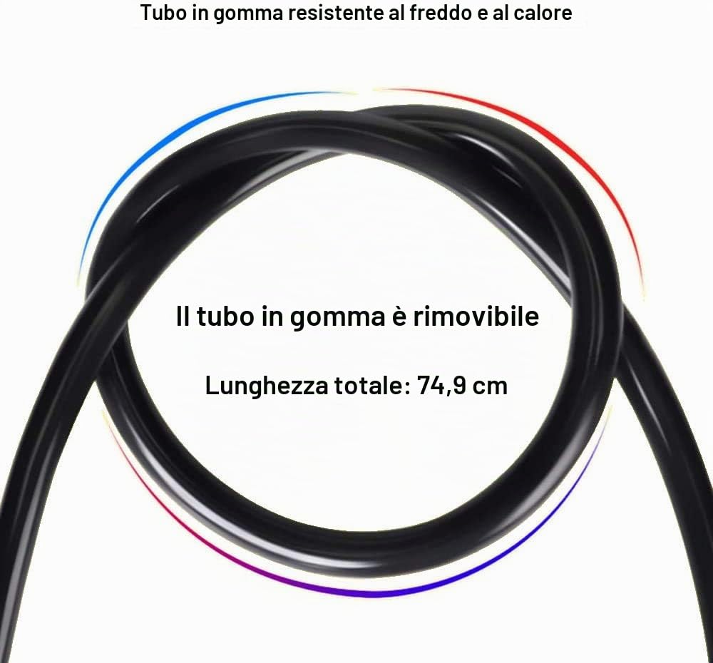 WEIDMAX Pompa per bicicletta a doppio cilindro, pompa ad aria per pavimento della bicicletta, pompa per pneumatici portatile, con manometro e valvola intelligente