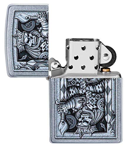 Encendedor Zippo Steampunk King Spade Street Chrome miniatura 4