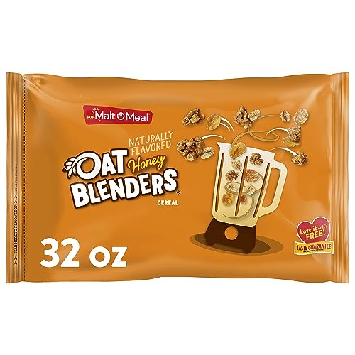 Malt-O-Meal Honey and Oat Blenders® Kids - Cereales de desayuno para niños, tamaño familiar, paquete grande, 907 ml, 1 unidad