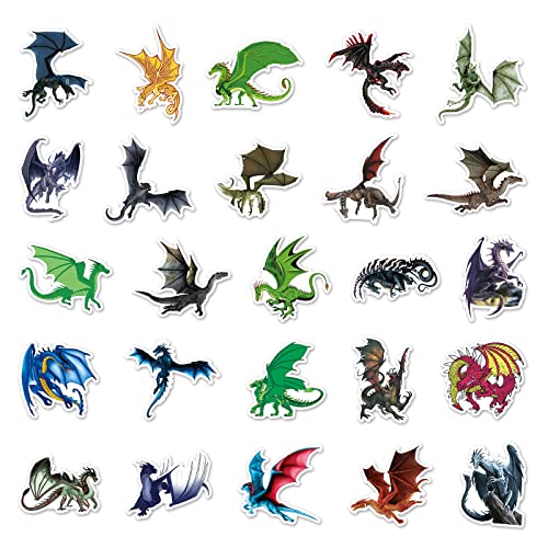 Dragon Stickers for Laptop (100 PCS),Gift for Children Teens Adults Girl Boys,Waterproof Stickers for Water Bottle,Dragon Vinyl Stickers for Scrapbook,Skateboard,Bike,Phone,Dairy - Image 4