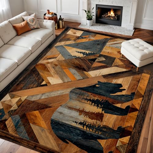 9x12 Area Rugs for Bedroom Boho Washable Rug for Living