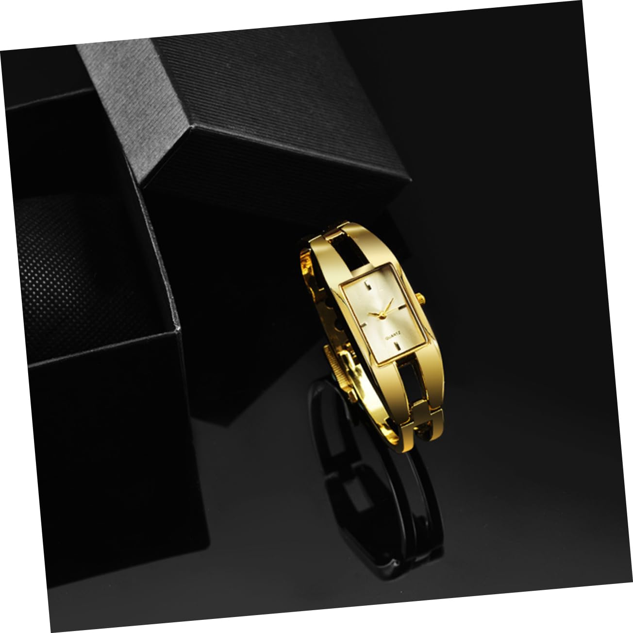3stücke Fashion Damen Armbanduhr Quarz Mit Elegantem Goldarmband Und Weißem Stilvolle Bangle Uhr Für Für Alltag Und Besondere Anlässe