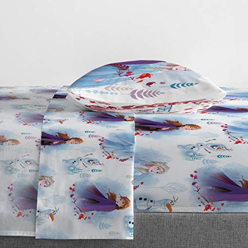 Image of Jay Franco Kids Sheet Set with Fitted, Flat Sheets & Pillow Cover - Ultra-Soft Bedding with Pillowcase for Room Decor, Multi - Frozen, 3 Piece Twin