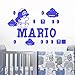 Niestandardowa nazwa super Mario naklejka ścienna winylowa dekoracja naklejki ścienne salon pokój dziecięcy naklejki dekoracyjne 43 cm x 66 cm