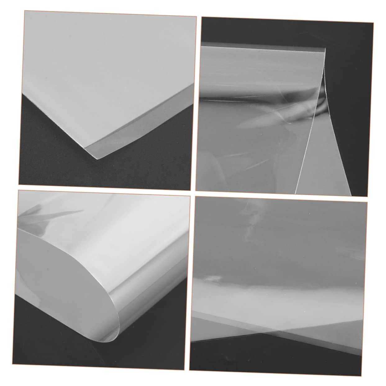 MOLUCKFU Outer Vinyl Record Sleeves 25pcs Adhesive Vinyl Record Storage Sleeves