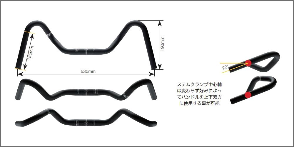 Amazon | VENO(ヴェノ) メトロポイント ハンドルバー（25.4） マット