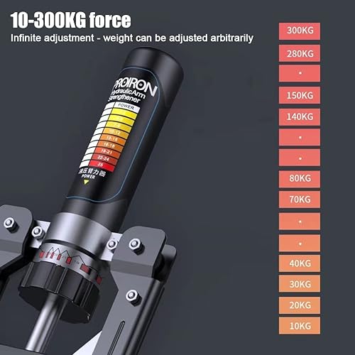 Miniatura 3 de Twister de potencia hidráulica ajustable, ejercitador de brazo Twister para hombres y mujeres de 22 a 660 libras, expansor de pecho para