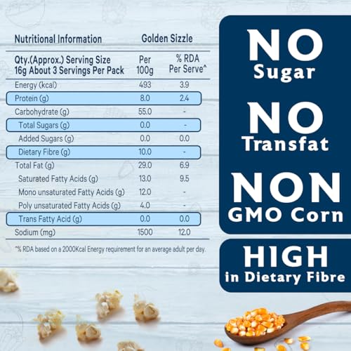 Image of ACT II Popcorn IPC Golden Sizzle Combo Pack, 55g /59g (Pack of 3)