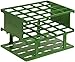 Nalgene 5972-0420 Acetal Plastic Unwire Test Tube Half Rack for 20mm Test Tubes, Green