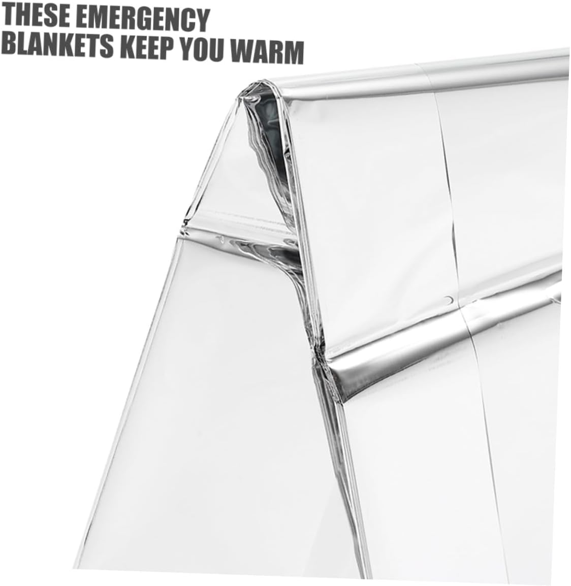4pcs Emergency Blanket Set, Windproof Thermal Insulation Foil Camping Blankets, Portable 130x210cm Outdoor Survival Warmth for Hiking and First Aid
