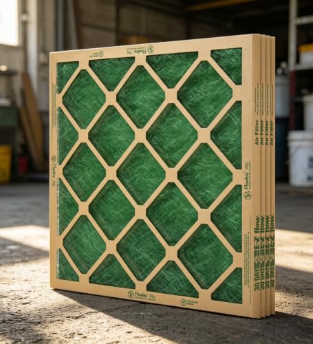 Nested Fiberglass HVAC Filter 20x20x1 Inch MERV 1 4 Count