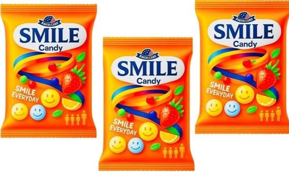Americano Smile Candy Mixed Fruits Pack of 3, Lemon, Strawberry, Mints, Watermelon Flavours-image-25