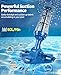 PoolLeader Poolsauger Akku Handsauger, 60L/Min Poolsauger Bodensauger, 2.13M Kabelloser Pool Staubsauger mit Wassersensor & 2 Abnehmbare Reinigungsköpfe, Poolreiniger Bodensauger Laufzeit bis zu 90min