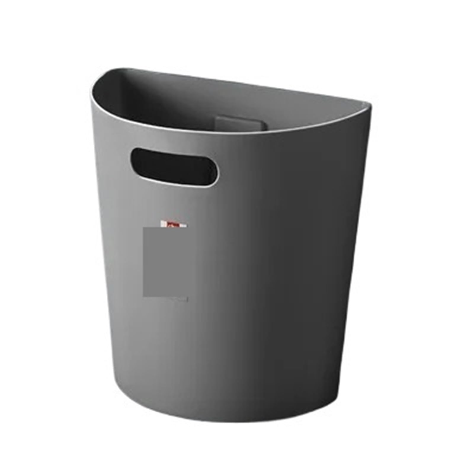 Wandmontierter Mülleimer Kunststoff Mülleimer Küche Küche Abfall Schlag Kostenloser Wand Montiert Halbrunde Mülleimer Badezimmer Haushalt Mülleimer Für Schranktüren(Deep Grey M)