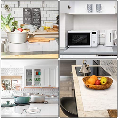 Silicone Mats for Countertop - 32"x 24"x0.07", Extra Large Multipurpose Mat, Counter Table Protector, Desk Saver Pad, Placemat Nonstick Nonskid Heat-Resistant Kitchen Pad, Translucent
