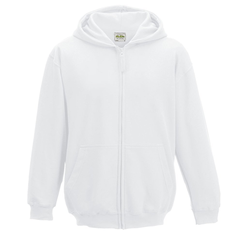 Arctic White Kids Zip Hoodies, Children Zip up Hoodies 5/6 YRS