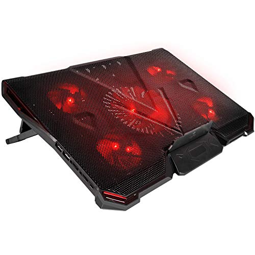 Simple-Deluxe-Ultra-Quiet-Laptop-Cooler-with-5-High-Speed-Fans-2-USB-Ports-Portable-7-Level-Adjustable-Stands-Cooling-Pad-for-12-17-Inch
