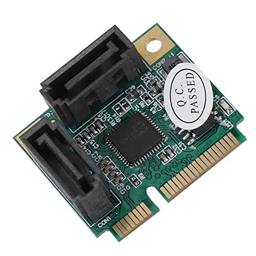 Placa de expansão de disco rígido, Mini 2 portas PCI-e PCI para SATA 3.0 Placa de expansão de disco