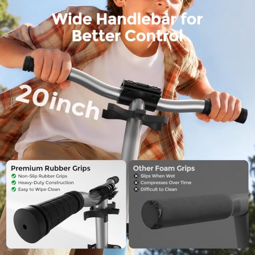 Image of WAYPLUS Kick Scooter for Ages 6+,Kid,Teens & Adults.8 Big Wheels,240lb