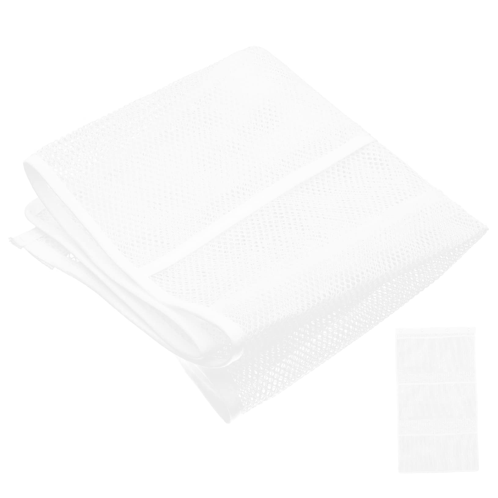 KOMBIUDA Hanging Mesh Shower Organizer Bag with Bathroom Storage for Home Dorm Gym and Travel Versatile and Easy to Use Mesh Storage for Toiletries