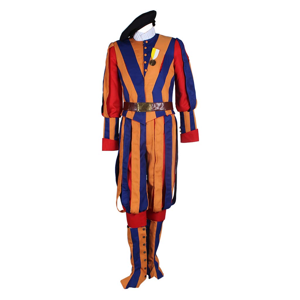 1791's lady Men's Carnival Switzerland Soldiers Swiss Guard Uniform Cosplay Costume