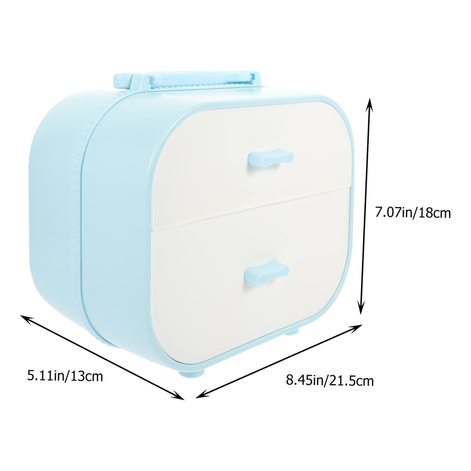 PRETYZOOM Girls Hair Accessory Case Storage Box Hair Clips Case Headdress Box Jewelry Storage