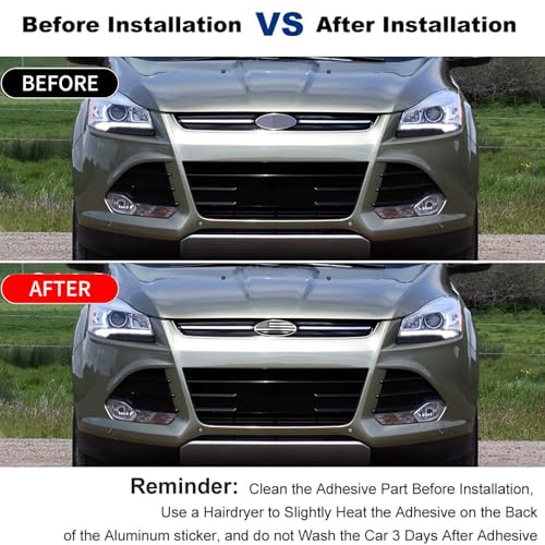 Image of for Ford Emblem, 7 Inch F150 Front Grill Tailgate American Flag Emblem for 04-10 Explorer 03-06 Expedition 07-14 Edge 07-12 Fusion 08-15 Escape 99-04 F150 F250 F350