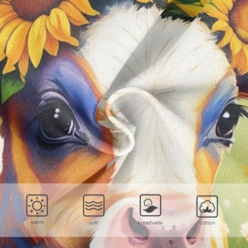 Toddler Underwear Custom 2t Cotton Girl Panties Cute Fun Print Underpants Briefs Cute Cow Floral Sunflower Daisies3