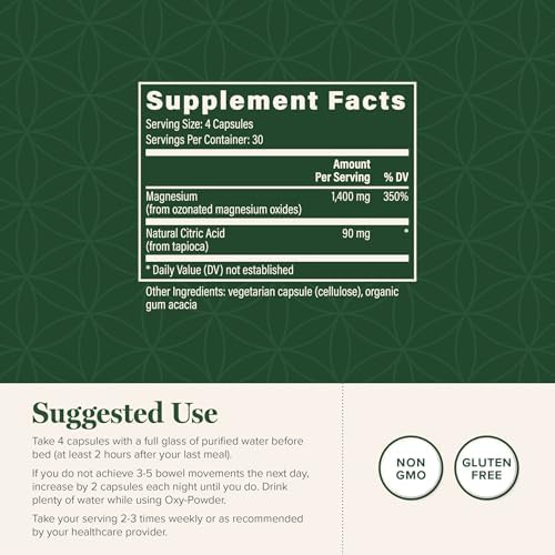 Oxy-Powder Oxygen Based Safe and Natural Colon