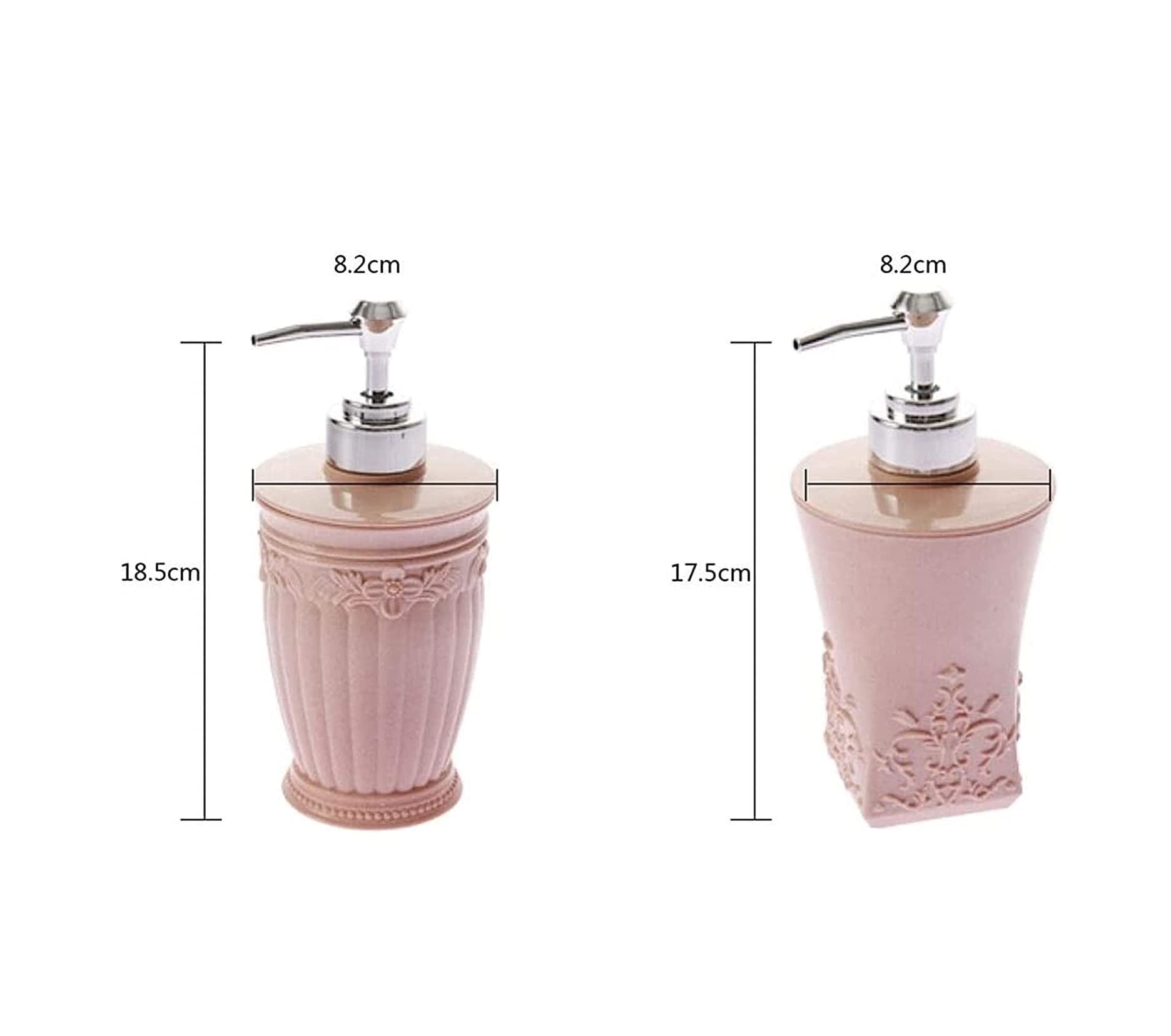 Dispensadores de jabón Botella dispensadora con Bomba Dispensador Agua Tallada Europea, Reutilizable Loción