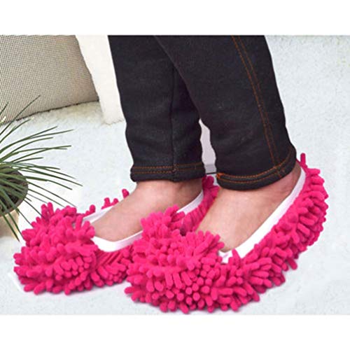 Pantufas de microfibra BESPORTBLE, macias, laváveis, reutilizáveis, de microfibra, para banheiro, es
