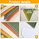 WUSJCOF 1 Stück Dreieck Flagge Anhänger, Camping Anhänger, Familie Bettwäsche Dekoration, Wand Dekoration Geschenk, Kinderzimmer Dekoration, 4 Meter lang
