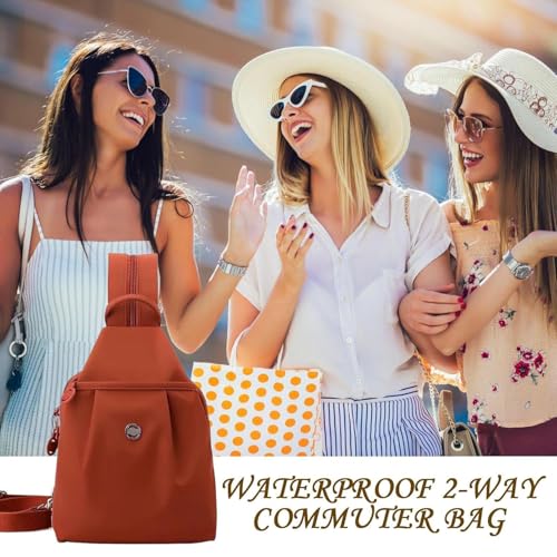 REWQU Waterproof 2-Way Commuter Bag, Convertible Travel Bag, Anti-Theft Travel Tote, for Fitness, Commuting, Travel2