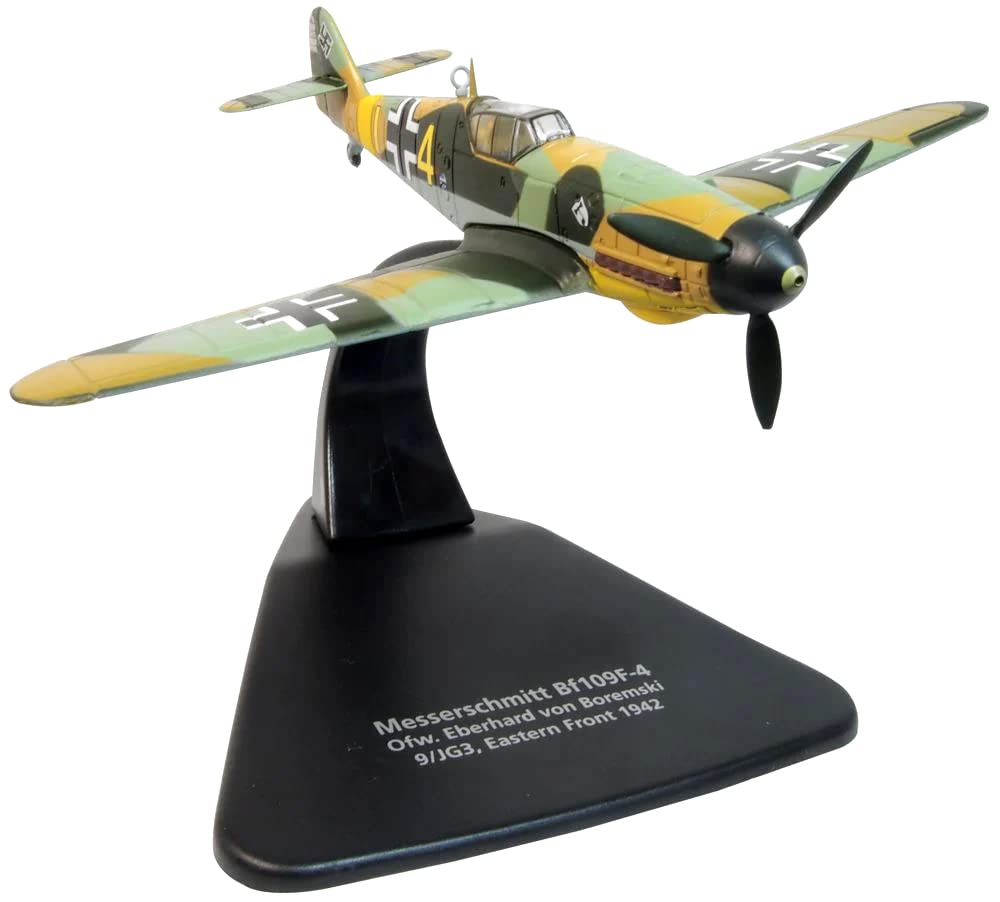 Messerschmitt Bf 109F-4 Fighter Plane Ofw. Eberhard von Boremski 9/JG3, Eastern Front (1942) 1/72 Diecast Model Airplane by Oxford Diecast AC114