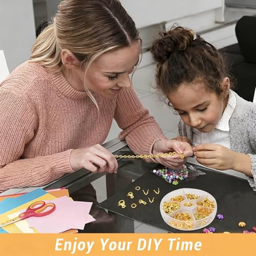 Miniatura 6 de Jynxor 1140 Piezas Cierres Pulseras, Enganches Para Pulseras, Anillos De Salto, Cierres De Langosta, Cierres De Mosquetón, Anillos Abiertas De Salto, Accesorios De Fabricación De Joyas, Oro