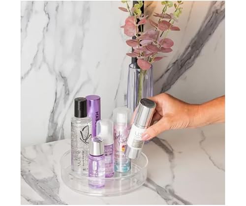 2 Organizadores Acrílico Redondo Giratório Maquiagem Cozinha