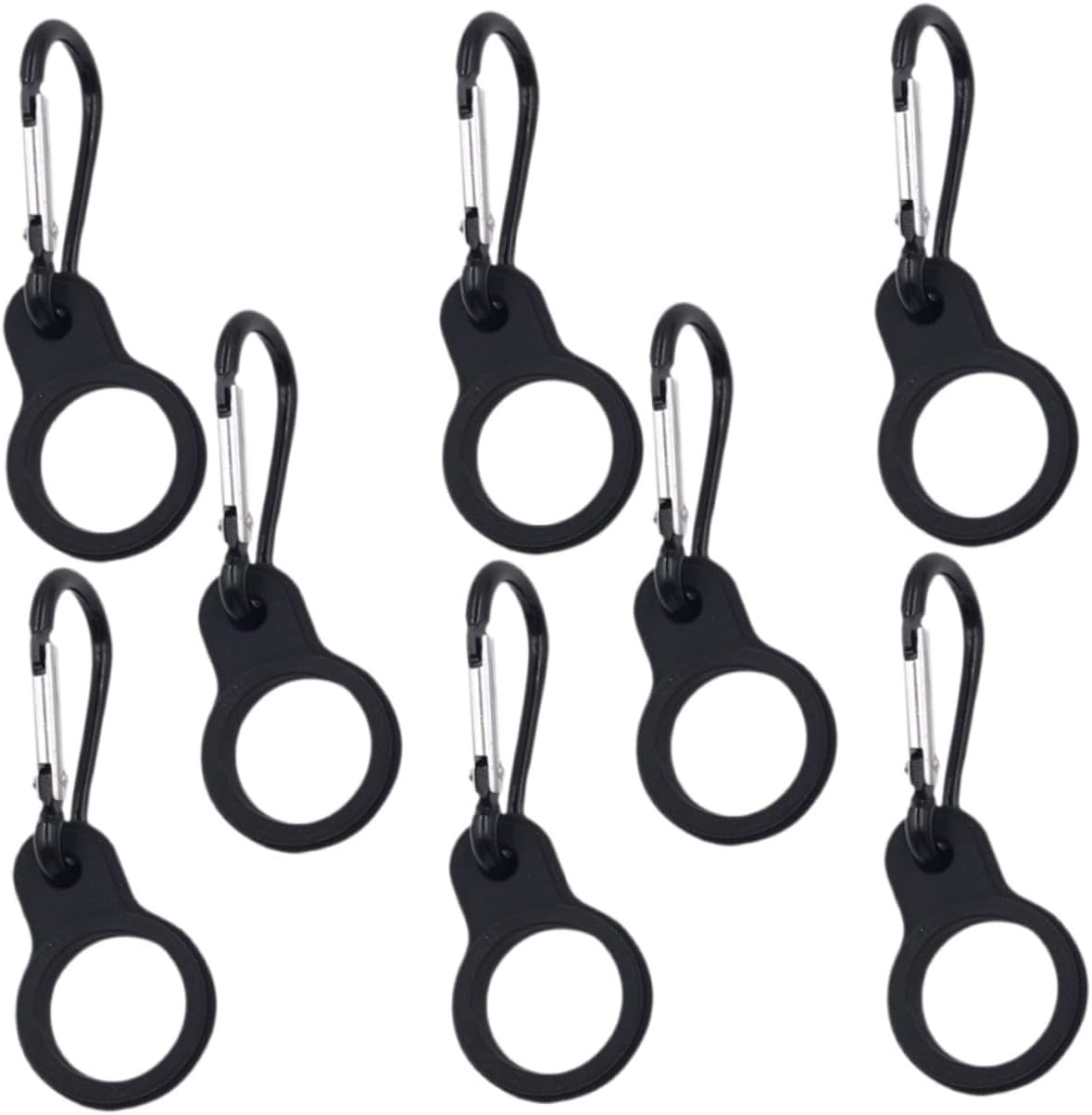 BESPORTBLE 16 Pcs Hanging Bottle Carrier Hanger Clip Silica Gel Bottle Clip Hook Clip Bottle Carrier for Climbing