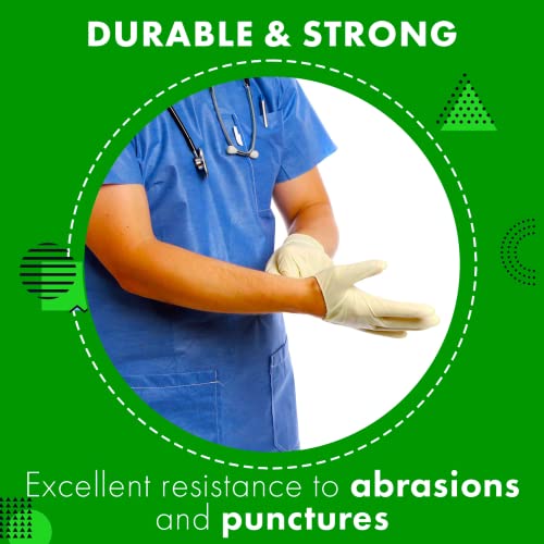 Green Direct Disposable Latex Gloves Powder Free Cleaning Gloves Size Small, Pack Of 100 #TOP5