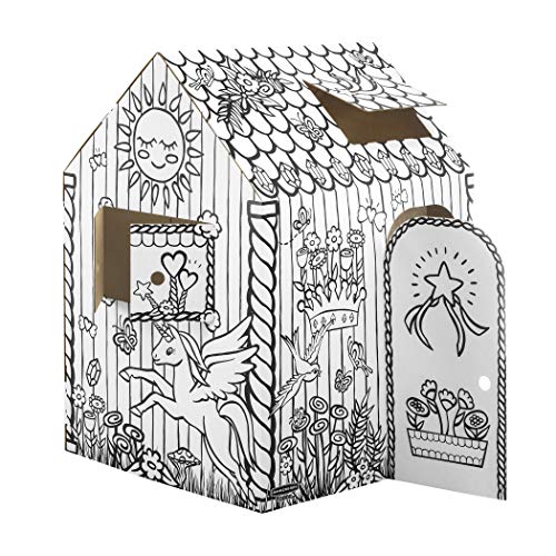 Bankers Box at Play Unicorn Playhouse, Cardboard Playhouse and Craft