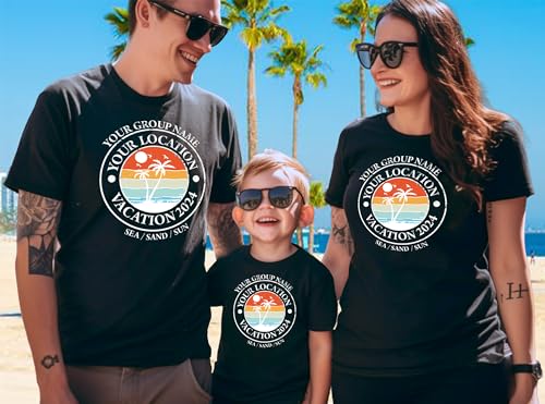Custom Summer Shirt for Family Reunion Shirts Family Matching Tshirts Personalized Family Vacation Shirts Beach Shirt for Group 2025 Summer T-Shirts3