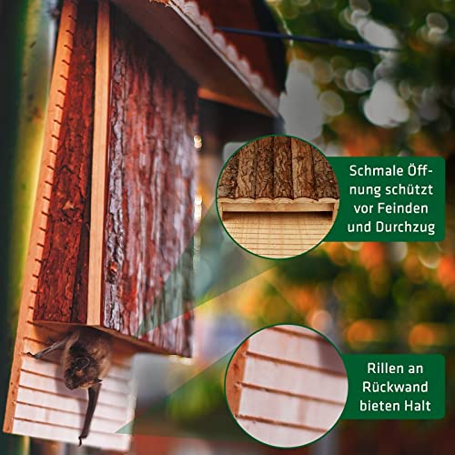 Boîte Hôtel pour Oiseaux Sauvages et Abri Chauve-Souris