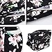 Nawoshow Nylon Floral Multi-Pocket Crossbody Purse Bags for Women Travel Shoulder Bag (Flower&Butterfly)