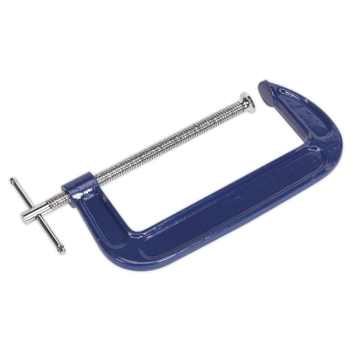 Sealey G-Clamp Fitted With Swivel Tip To Reduce Marking Length 200mm AK6008
