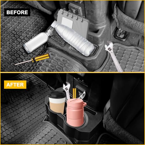 Portavasos trasero 2 en 1 para Jeep Wrangler 2018-2023 miniatura 5
