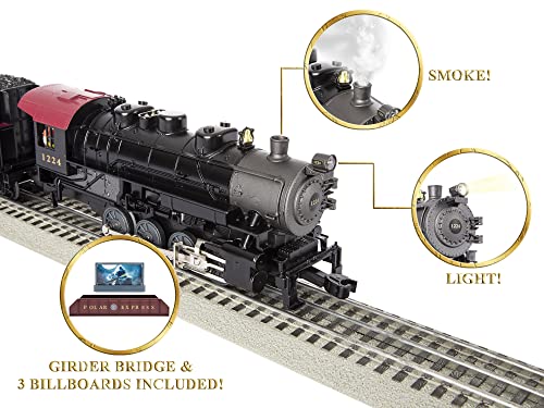 Image of Lionel The Polar Express Freight 5.0 Electric O Gauge Train Set with Bluetooth & Remote