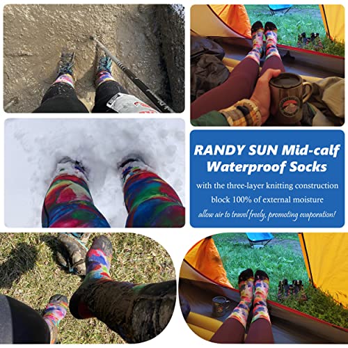Image of RANDY SUN Waterproof Breathable Socks, [SGS Certified] Unisex Novelty Skiing Trekking Hiking Wading Trail Socks