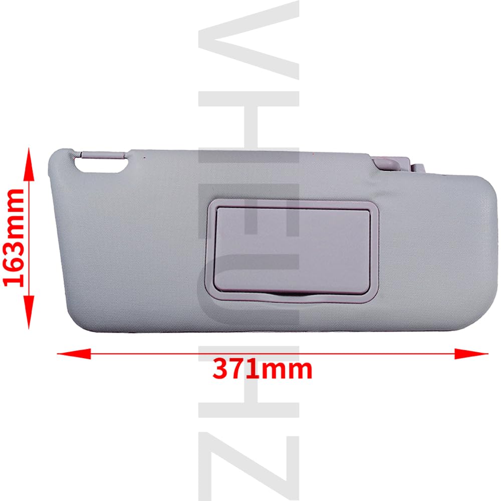Cache Pare-Soleil CÔTÉ CONDUCTEUR Gauche Compatible avec Fiat Panda A PARTIR DE 2003 (avec Miroir ET Poche) (Passager Droit 17.071/00)