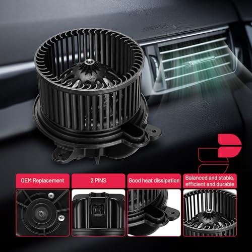 Image of BDFHYK AC Heater Blower Motor Fan 700095 Compatible with Jeep Cherokee Wrangler 1997 1998 1999 2000 2001,HVAC Blower Motor Assembly Replacement for 4886150AA BM00134C 75712 PM6002